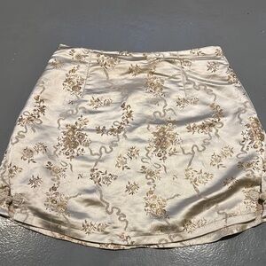 INC International Concepts Gold mini skirt - Size 8
